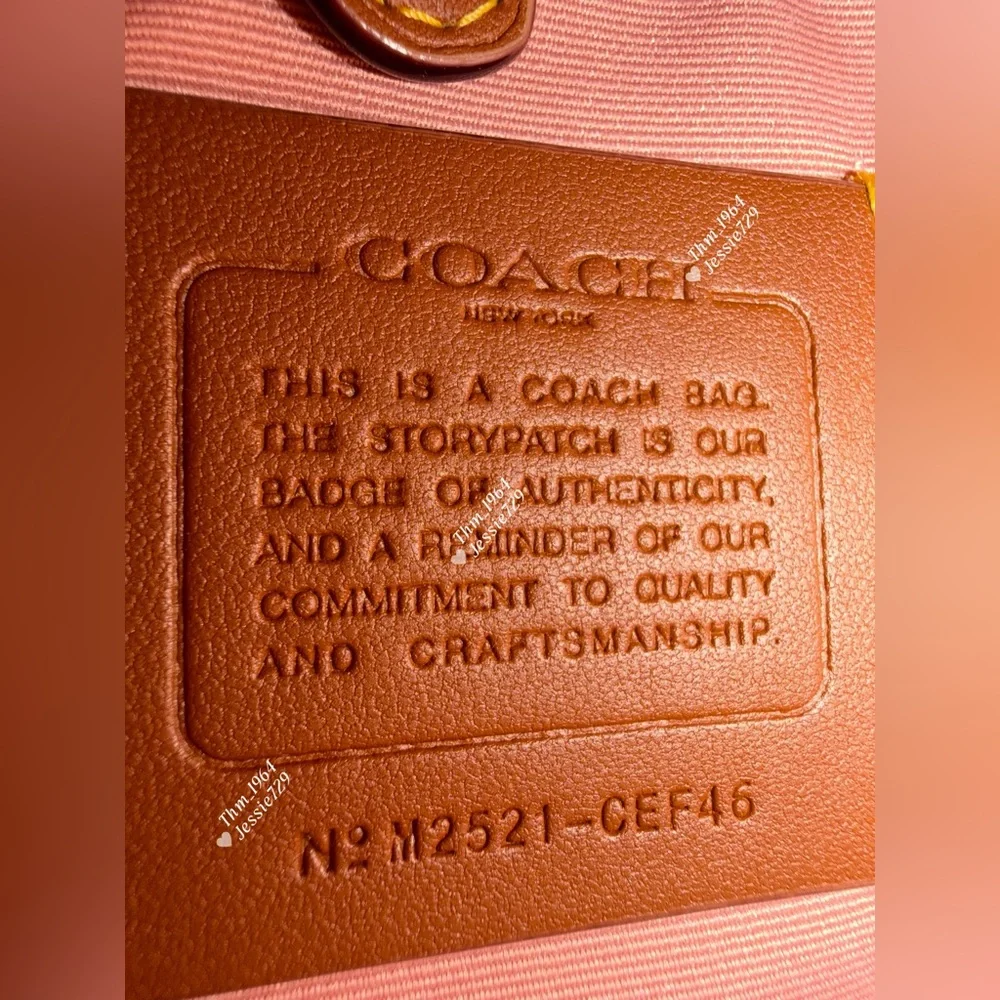 NWT！COACH Taylor Small Backpack In Signature With Charms（CEF46）fast shipping - Picture 7 of 14